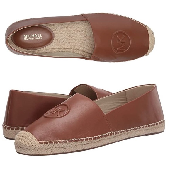 Michael Kors DYLYN Leather Slip On Espadrilles - Picture 1 of 7